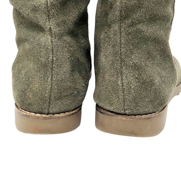 Corso‎ Como Radar Flat Boots in Green Suede - Picture 7 of 11